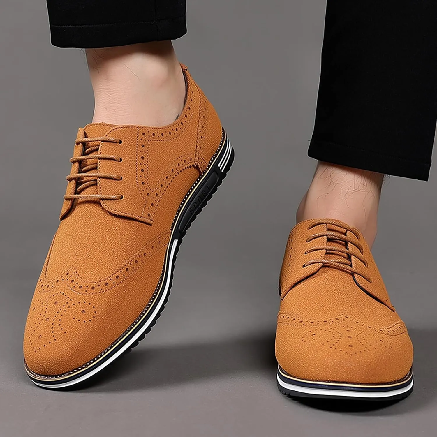 Men's Classic Dress Oxford Formal Shoes Black Fashion Men's Breathable Comfortable Business Dress Shoes for Men Oxford