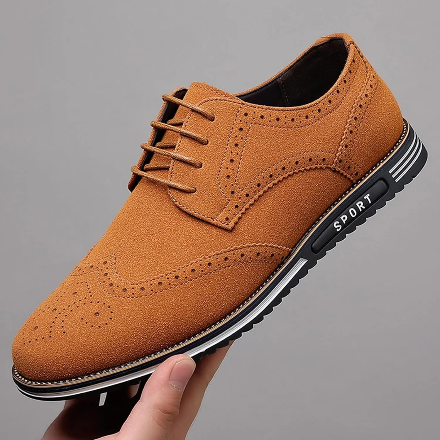 Men's Classic Dress Oxford Formal Shoes Black Fashion Men's Breathable Comfortable Business Dress Shoes for Men Oxford