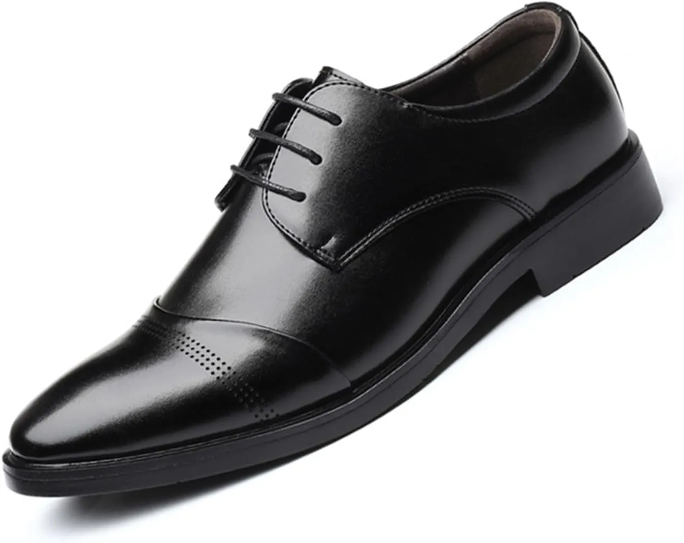 Men's Dress Shoes Classic Oxfords Formal Business Shoes Modern Derby Oxford Lace-Up Shoes for Mens
