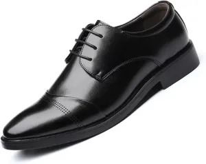 Men's Dress Shoes Classic Oxfords Formal Business Shoes Modern Derby Oxford Lace-Up Shoes for Mens