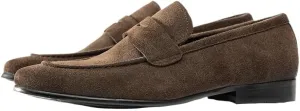 Mens Handmade Leather Slip On Mens Suede Loafers for Business Dinners
