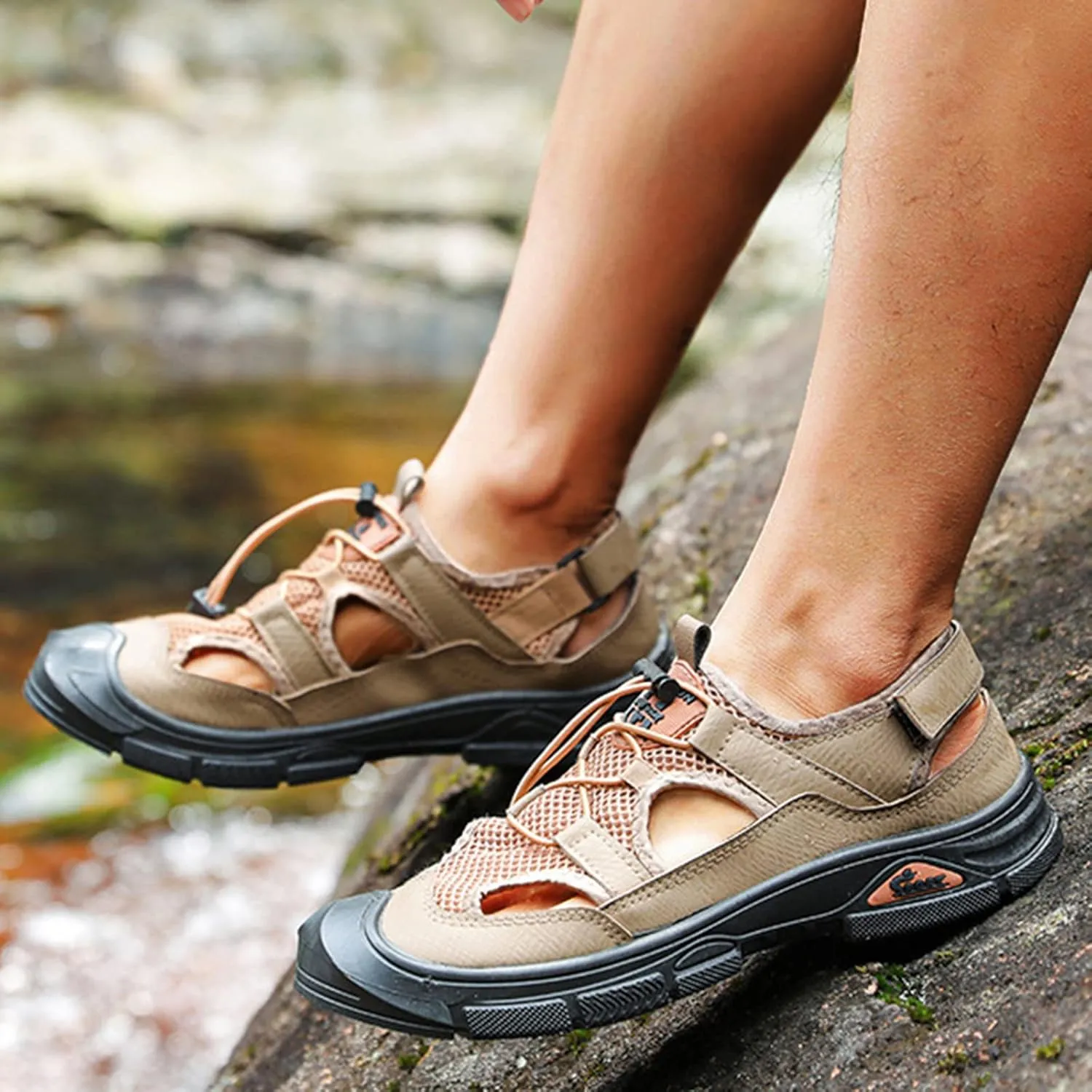 Men's Hiking Sandals Men's Athletic Outdoor Sandals Athletic Outdoor Sandals for Summer Beach Trail Walking