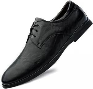 Men's Leather Dress Shoes, Luxury Mens Leather Shoes Men's Shoes Pointed Oxford Wedding Leather Men Dress Shoes Gentleman Office Man Shoe