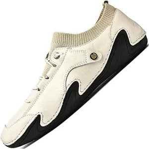 Men's Loafers & Slip-ons Leather Casual Dress Handmade Slip-on Ons Men's Driving Comfort Fashion Boat