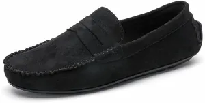 Men's Loafers Shoes Round Toe Suede Vamp Penny Driving Loafers Resistant Comfortable Anti-Slip Classic Party Slip On