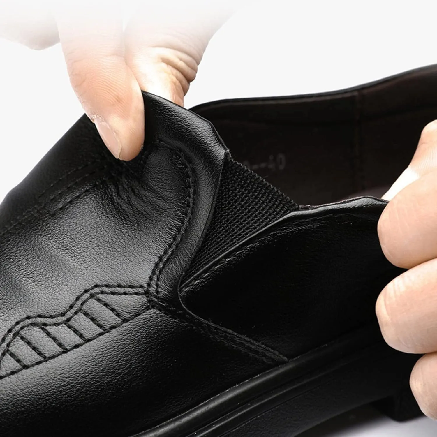 Mens Matte Leather Shoes Durable Thick Sole Dress Shoe Comfortable Business Formal Shoes Waterproof Daily Work Oxfords for Men Arch Support Walking Sneakers Cool Dating Leather Shoe