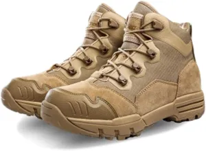 Men's Military Army Combat Boots Breathable Tactical Boots Durable PoliceWork Shoes Lightweight Hiking Walking Boots