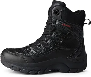 Mens Military Tactical Army Boots Combat Gardener Shoes Durable & Breathable for Jungling Hiking Working Mountaineering Trekking Fishing Camping