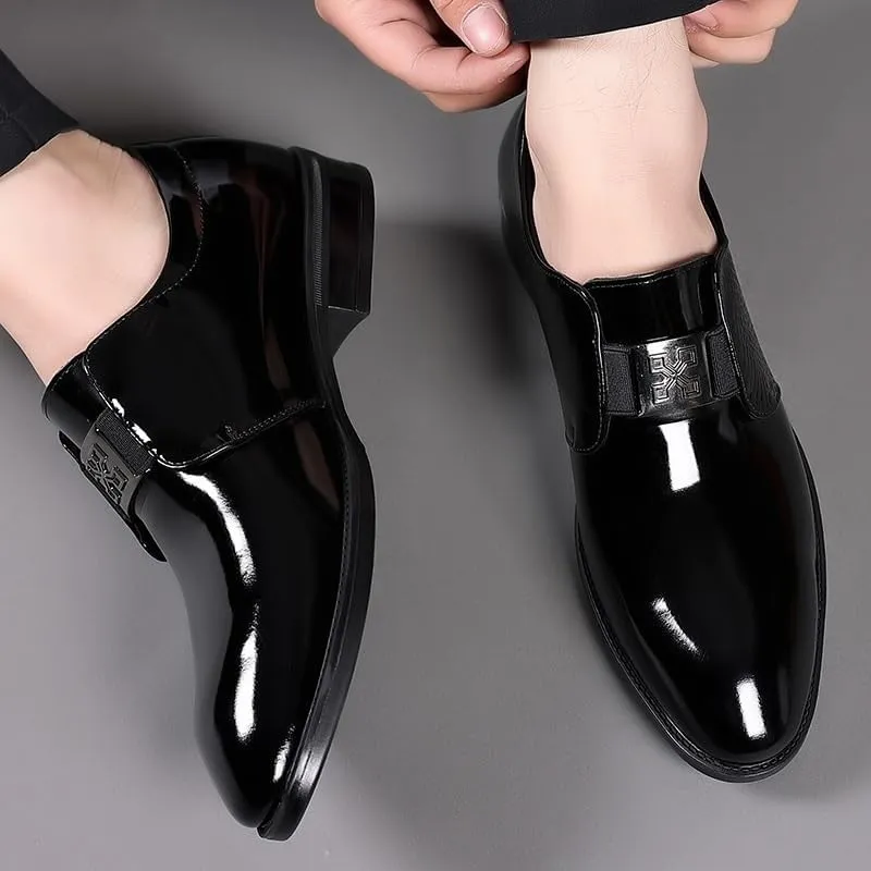 Men's Patent Leather Formal Business Oxford Dress Shoes