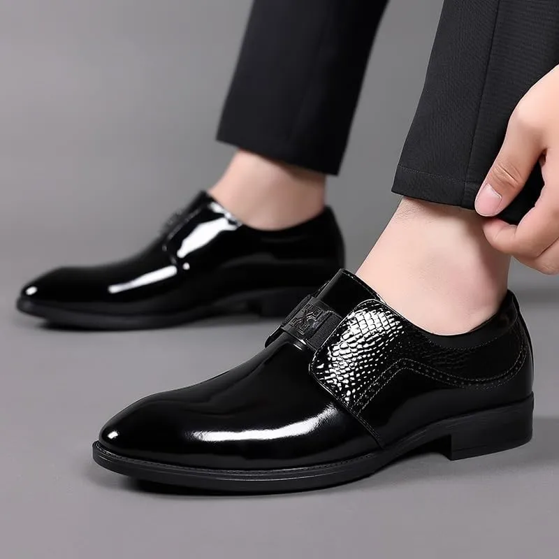 Men's Patent Leather Formal Business Oxford Dress Shoes