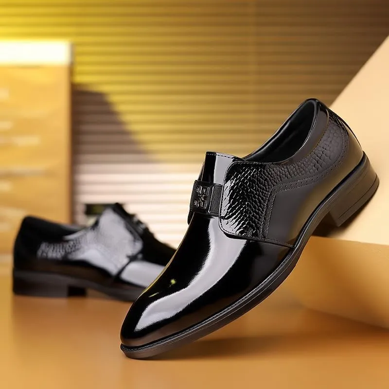 Men's Patent Leather Formal Business Oxford Dress Shoes