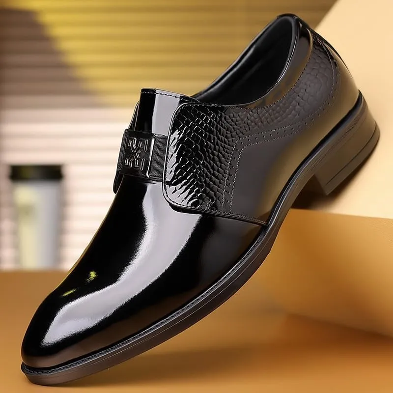 Men's Patent Leather Formal Business Oxford Dress Shoes