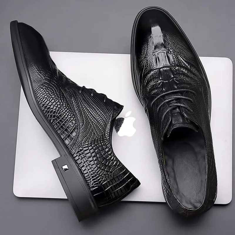 Men's Patent Leather Formal Business Oxford Dress Shoes