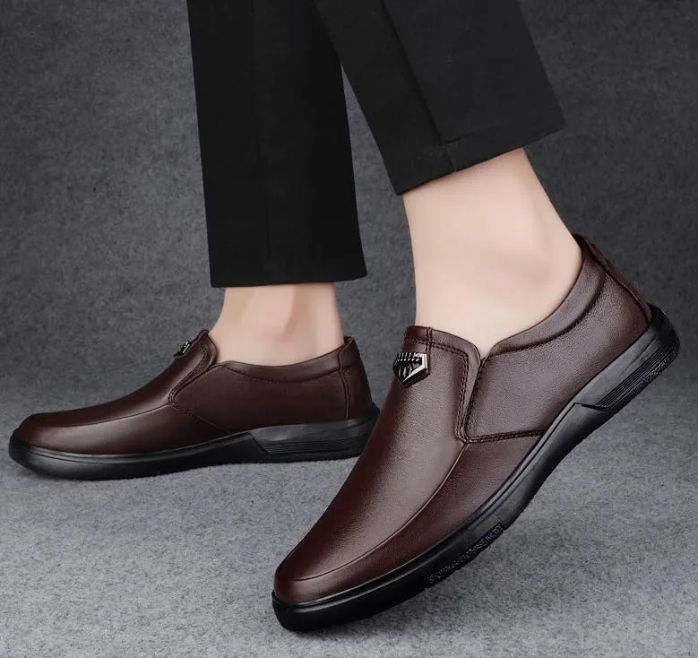 Men's Patent Leather Tuxedo Shoes Slip-On Formal Dress Shoes for Wedding & Prom