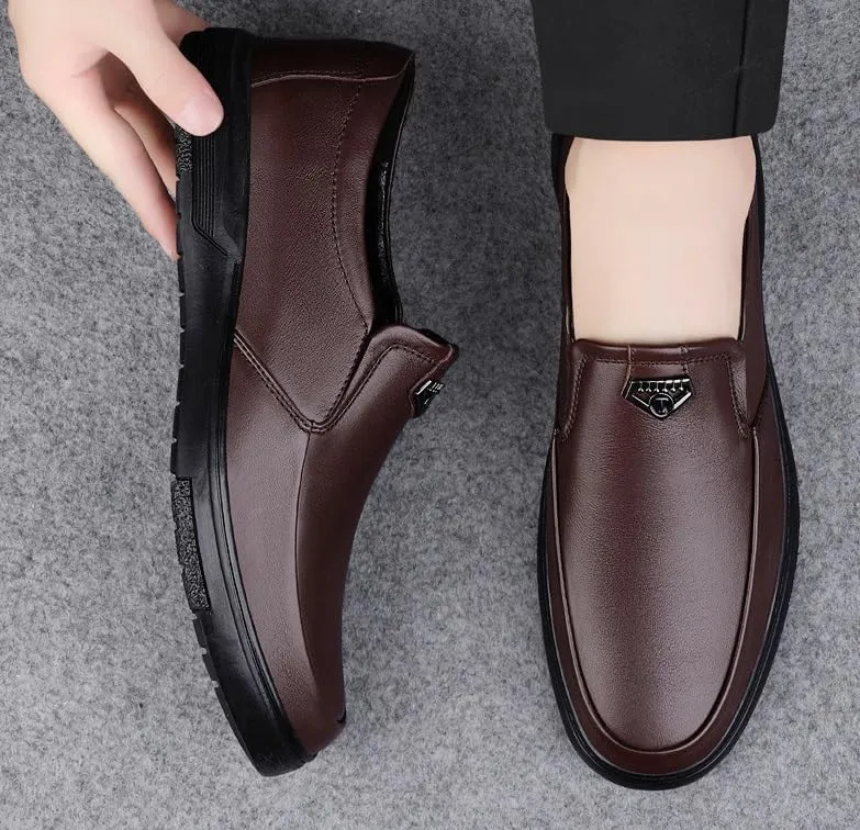 Men's Patent Leather Tuxedo Shoes Slip-On Formal Dress Shoes for Wedding & Prom