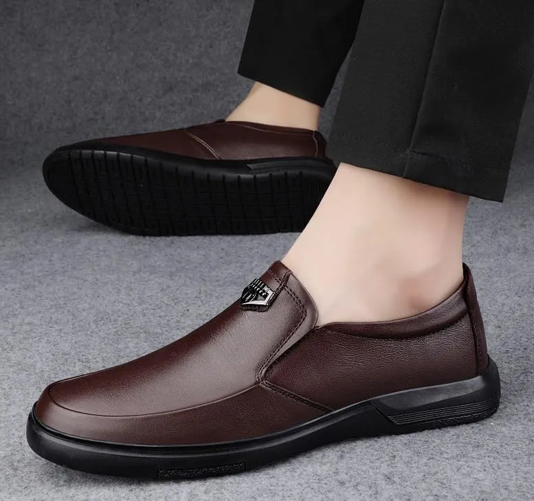 Men's Patent Leather Tuxedo Shoes Slip-On Formal Dress Shoes for Wedding & Prom