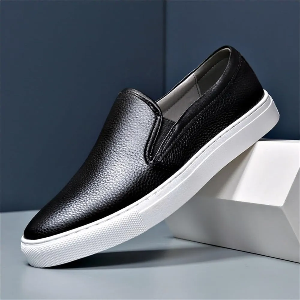 Men's Prom Shoes Pu Leather Fashion Solid Color Classic Party Wedding Non Slip Rubber Sole Slip Resistant Anti-Slip Casual