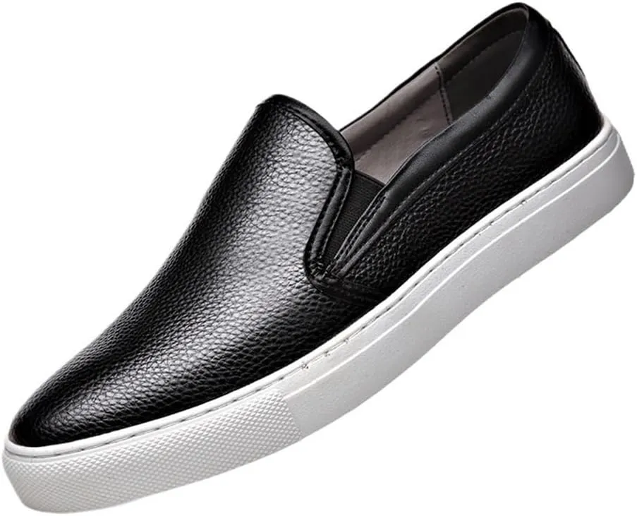 Men's Prom Shoes Pu Leather Fashion Solid Color Classic Party Wedding Non Slip Rubber Sole Slip Resistant Anti-Slip Casual