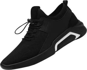 Mens Shoes Athletic Sneakers Fashion Lace up Running Walking Shoe Slip on Gym Workout Breathable Footwear Sneaker