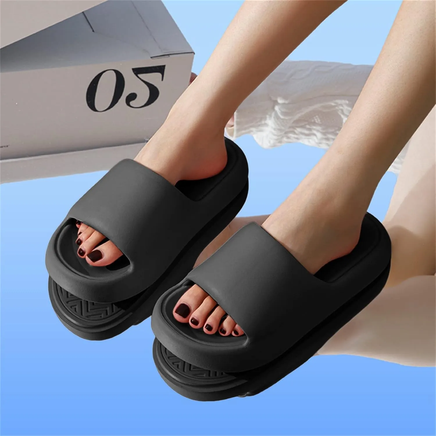 Mens Slippers Shower Shoes Women Slides for Men Womens Slides Pool Bathroom Ultimate Comfort Slippers