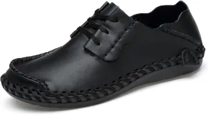 Men's Soft Genuine Leather Loafer Shoes Slip on Comfortable Walking Driving Shoes Men's Casual Shoes