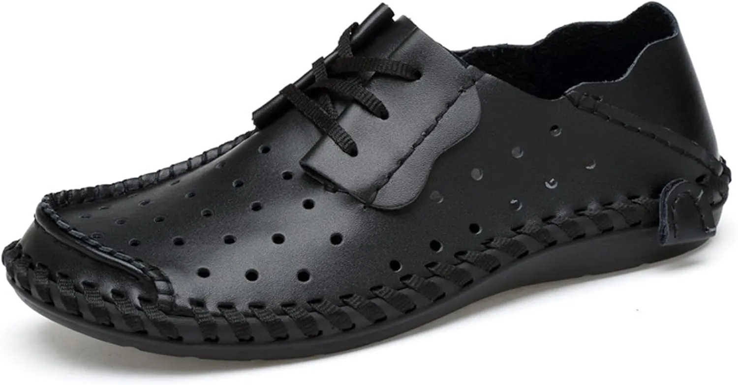 Men's Soft Genuine Leather Loafer Shoes Slip on Comfortable Walking Driving Shoes Men's Casual Shoes