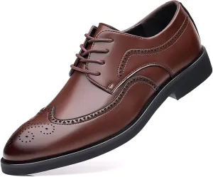 Men's Wingtip Oxford Shoes Formal Business Casual Dress Shoes Brogues Comfortable Classic Lace Up Shoes