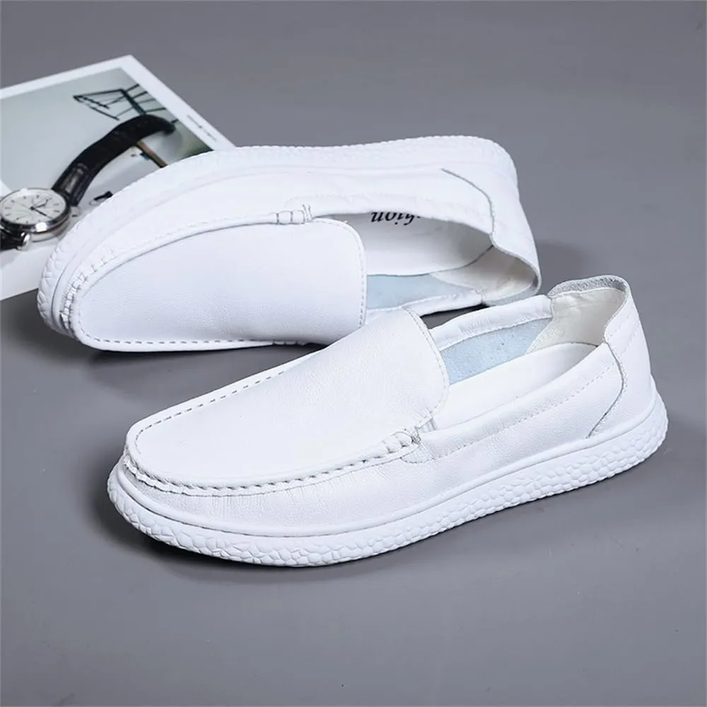 New Men's Handmade Slip on Genuine Leather Loafers Soft Breathable Driving Shoes Men's Leather Sneakers