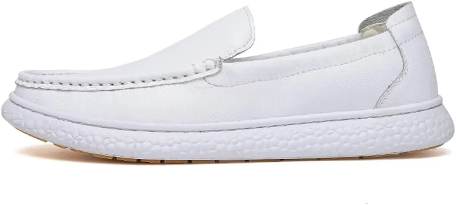 New Men's Handmade Slip on Genuine Leather Loafers Soft Breathable Driving Shoes Men's Leather Sneakers