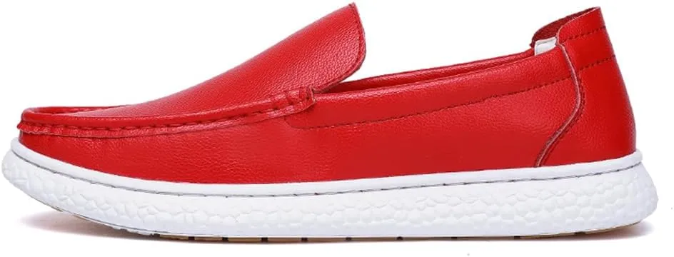 New Men's Handmade Slip on Genuine Leather Loafers Soft Breathable Driving Shoes Men's Leather Sneakers