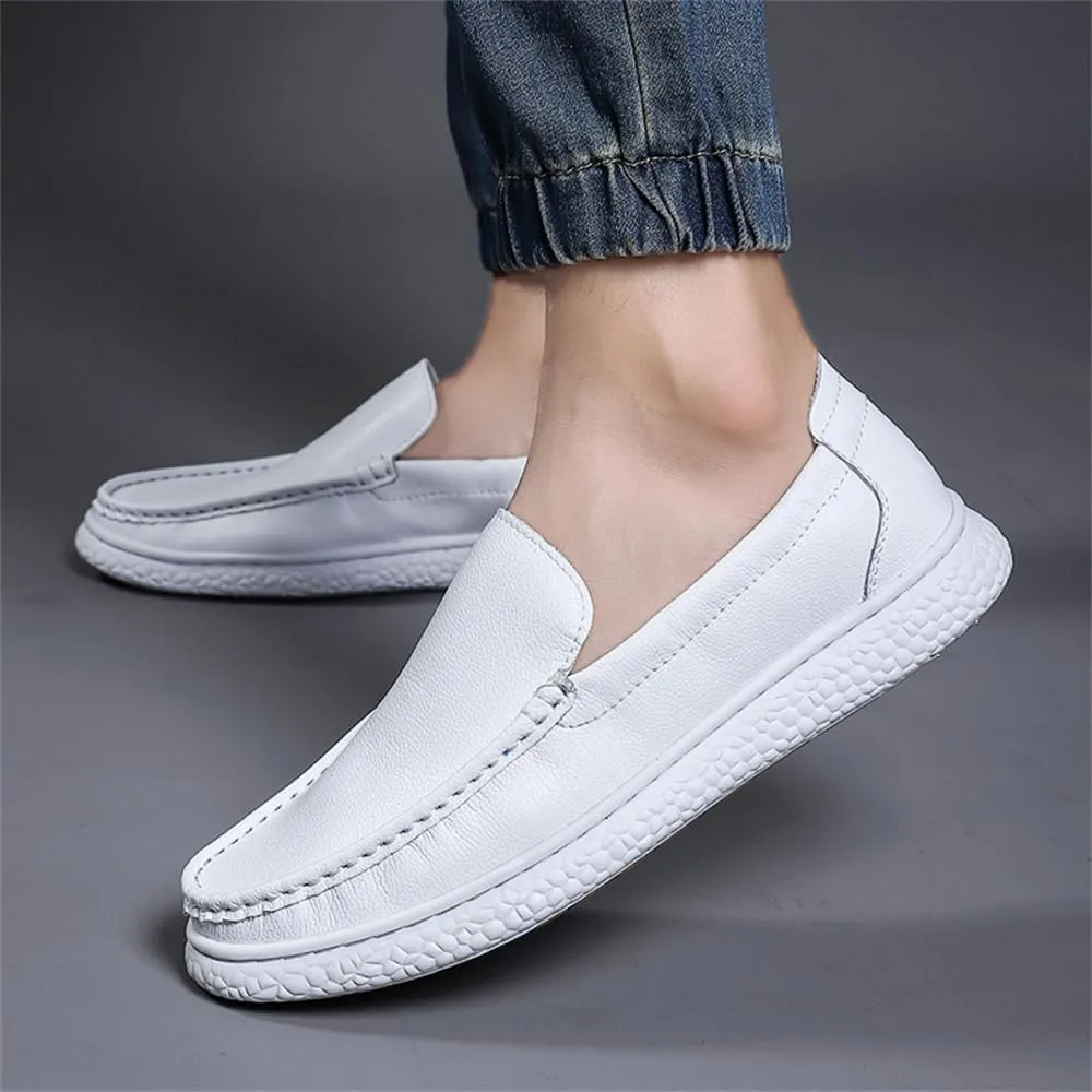 New Men's Handmade Slip on Genuine Leather Loafers Soft Breathable Driving Shoes Men's Leather Sneakers