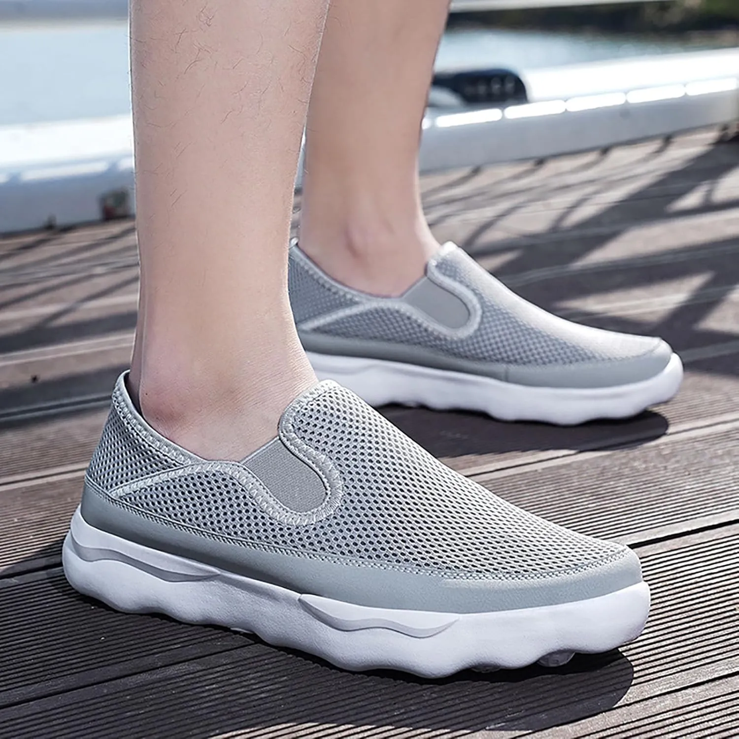 New Men's Hollow Breathable Mesh Casual Fashion Sport Shoe Mens Dress Sneaker Men's Sport Boots Men Shoes