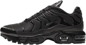 Nike Air Max Plus Little Kids' Shoes (CD0610-001, Black/Black-Black) Size 1