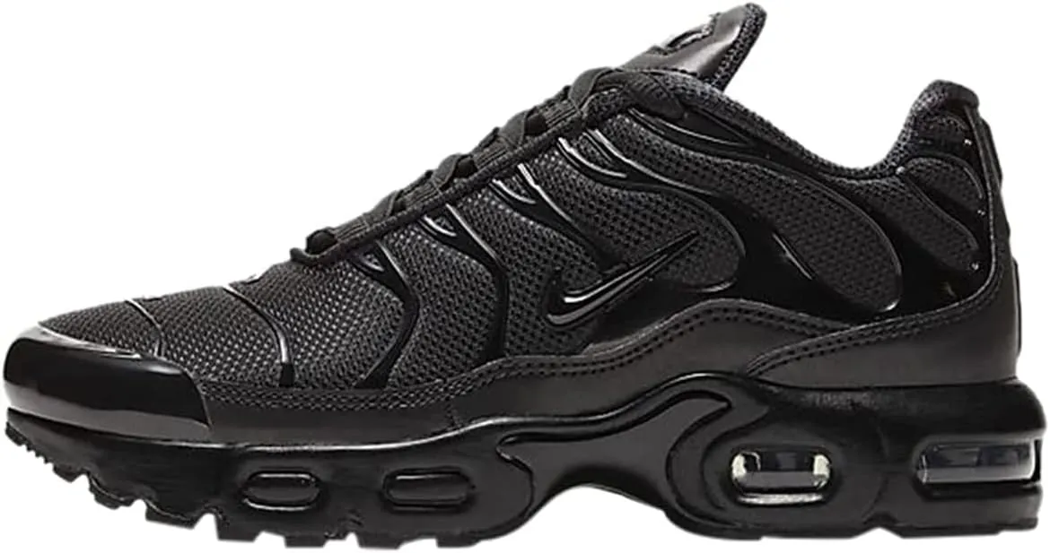 Nike Air Max Plus Little Kids' Shoes (CD0610-001, Black/Black-Black) Size 1