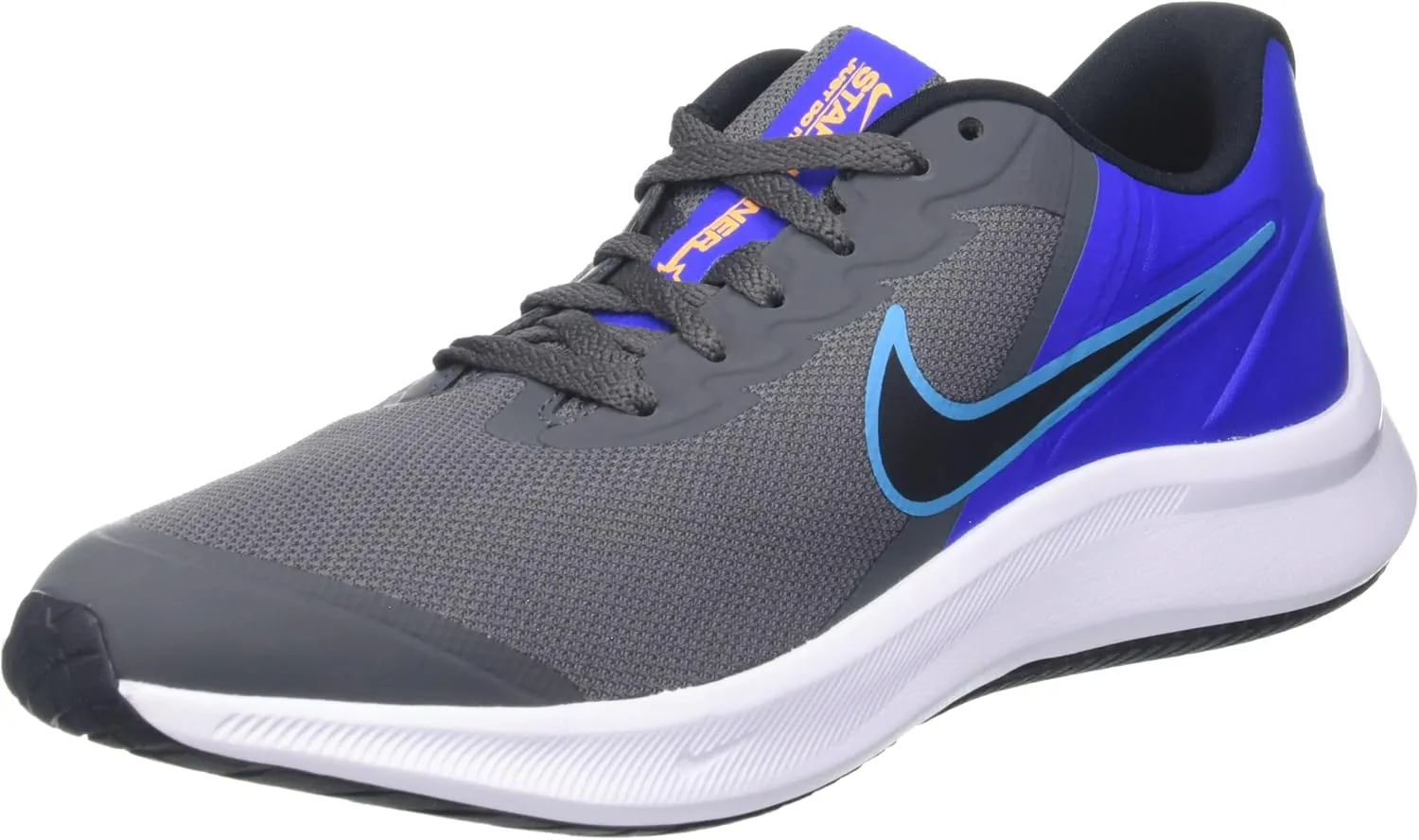Nike Big Kid's Star Runner 3 Black/Black-Dk Smoke Grey (DA2776 001)