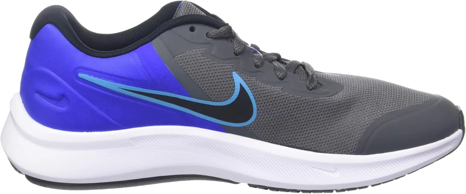 Nike Big Kid's Star Runner 3 Black/Black-Dk Smoke Grey (DA2776 001)