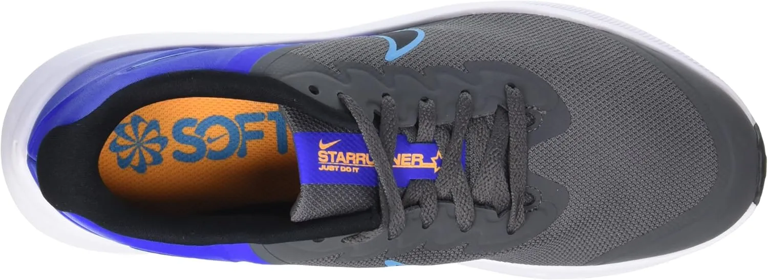 Nike Big Kid's Star Runner 3 Black/Black-Dk Smoke Grey (DA2776 001)