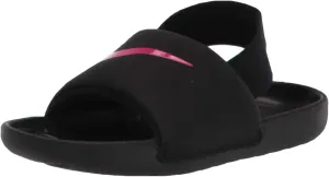 Nike Kawa Slide TD Kids Black/Black/Vivid Pink BV1094-008 (Size: 6C)