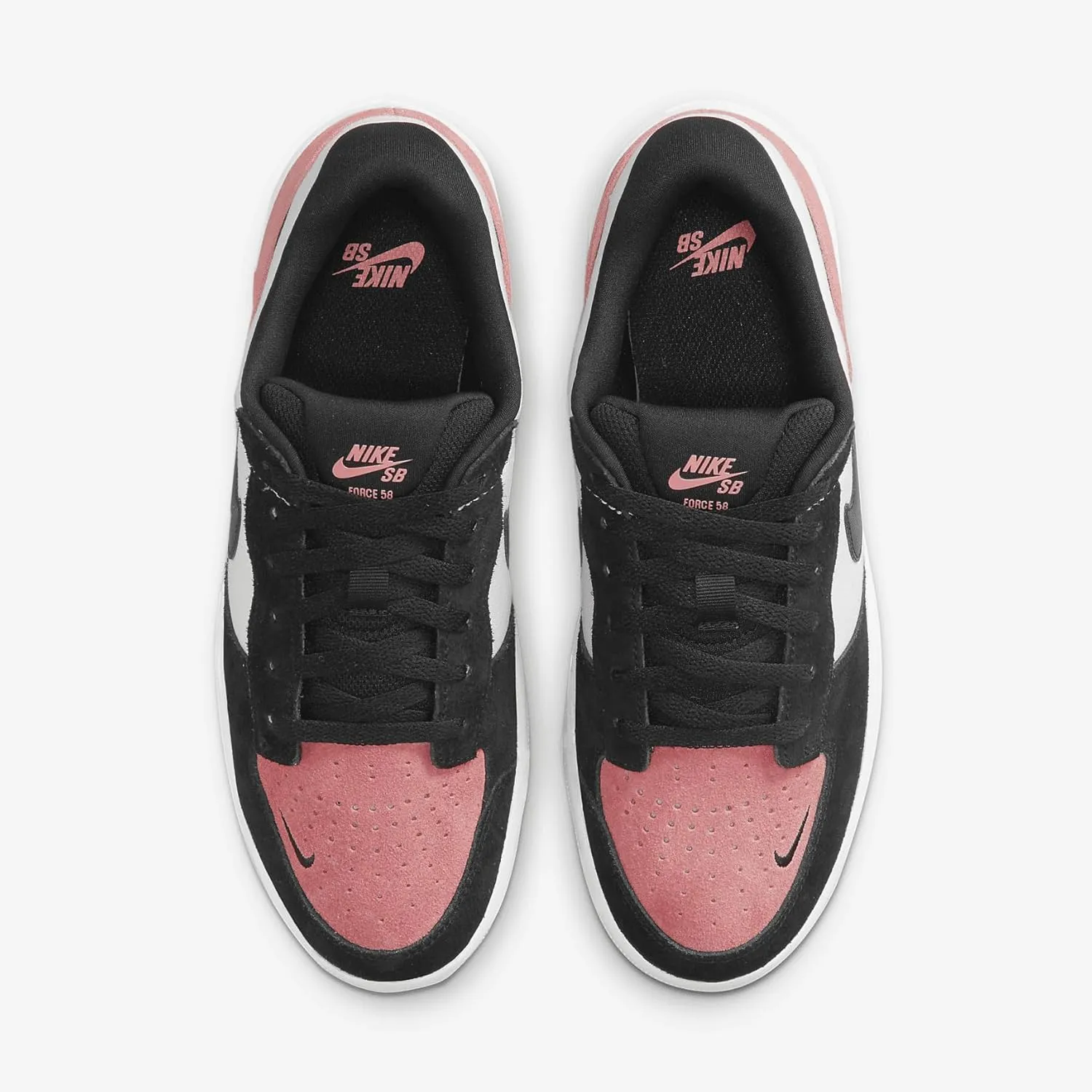 Nike SB Force 58 Skate Shoes (CZ2959-600, Pink Salt/White/Black/Black)