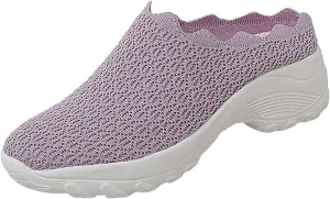 Orthopedic Platform Loafers Women's Lightweight Mule Sneakers Summer Flats Comfort Walking Shoes Closed Toe Loafer