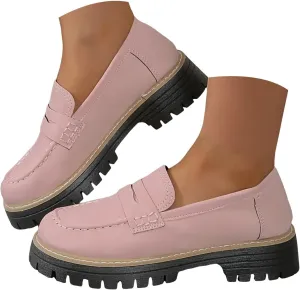 Orthopedic Shoes for Women Platform Loafers,Wide Toe Lightweight Casual Comfort Shoes,Slip-On Suitable for All Foot Shapes