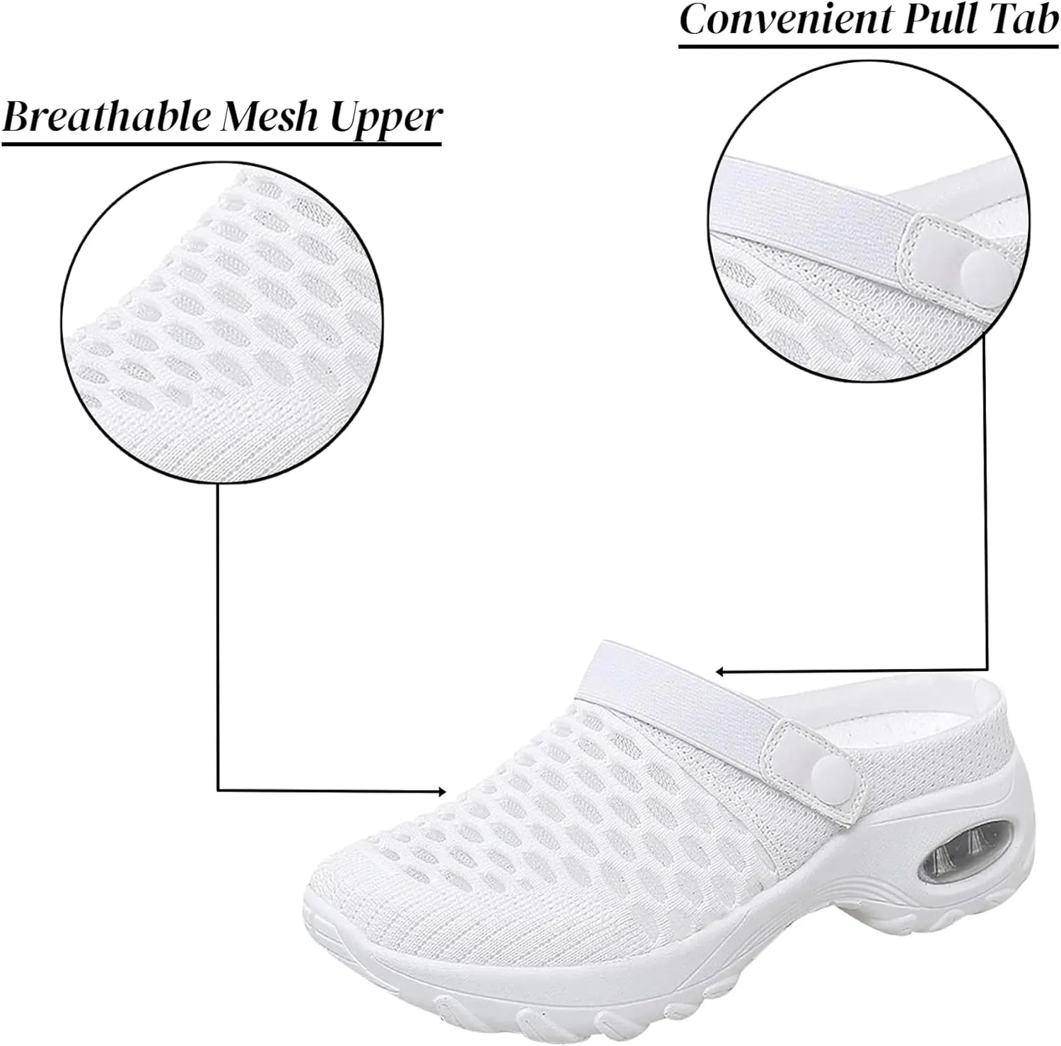 Orthopedic Shoes for Women Slip ons Shoes with Air Cushion Support to Reduce Back and Knee Pressure, Comfort Walking Shoes