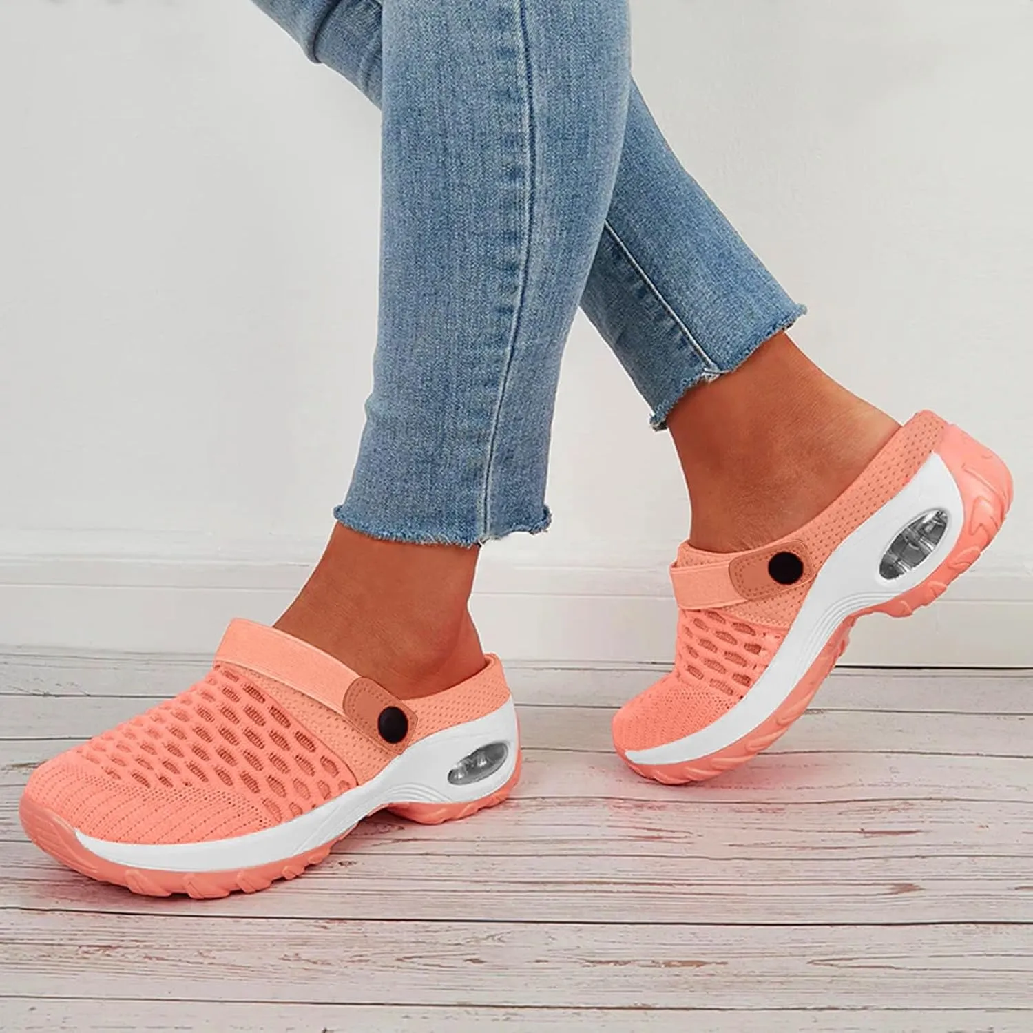 Orthopedic Shoes for Women Slip ons Shoes with Air Cushion Support to Reduce Back and Knee Pressure, Comfort Walking Shoes