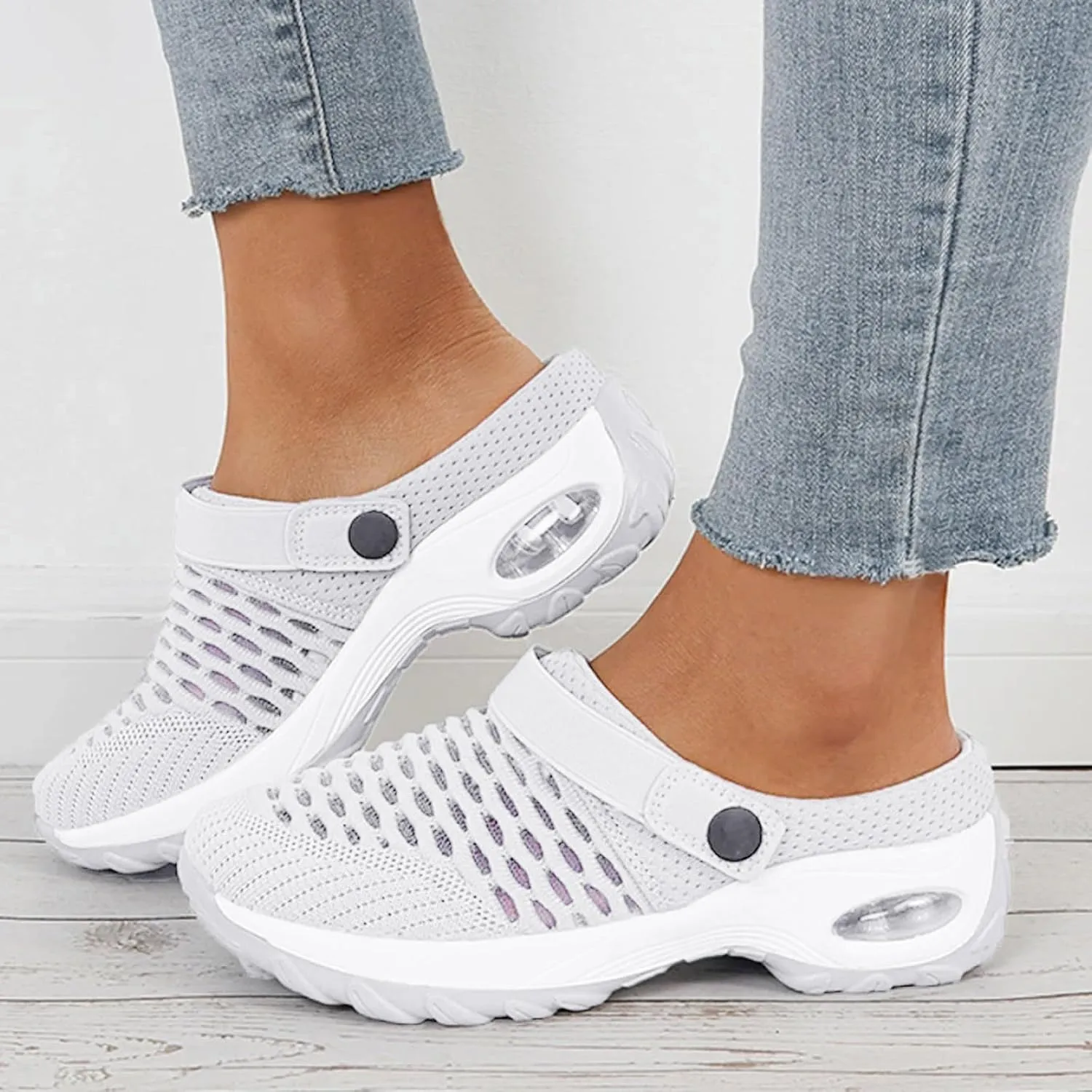 Orthopedic Shoes for Women Slip ons Shoes with Air Cushion Support to Reduce Back and Knee Pressure, Comfort Walking Shoes