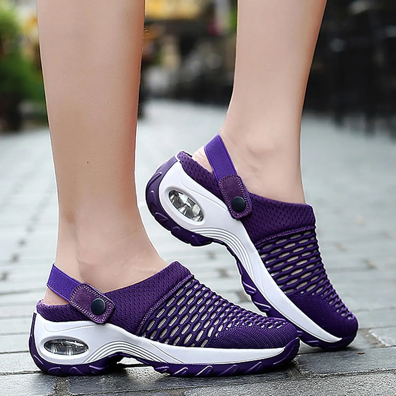Orthopedic Shoes for Women Slip ons Shoes with Air Cushion Support to Reduce Back and Knee Pressure, Comfort Walking Shoes