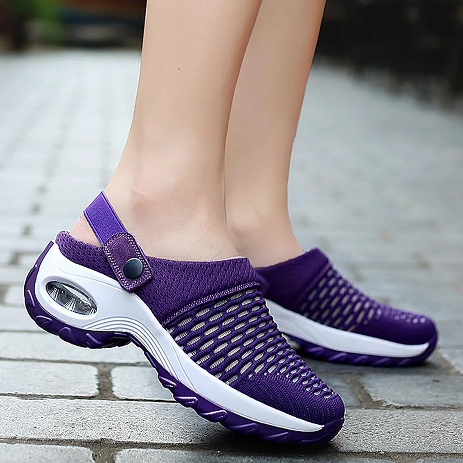 Orthopedic Shoes for Women Slip ons Shoes with Air Cushion Support to Reduce Back and Knee Pressure, Comfort Walking Shoes