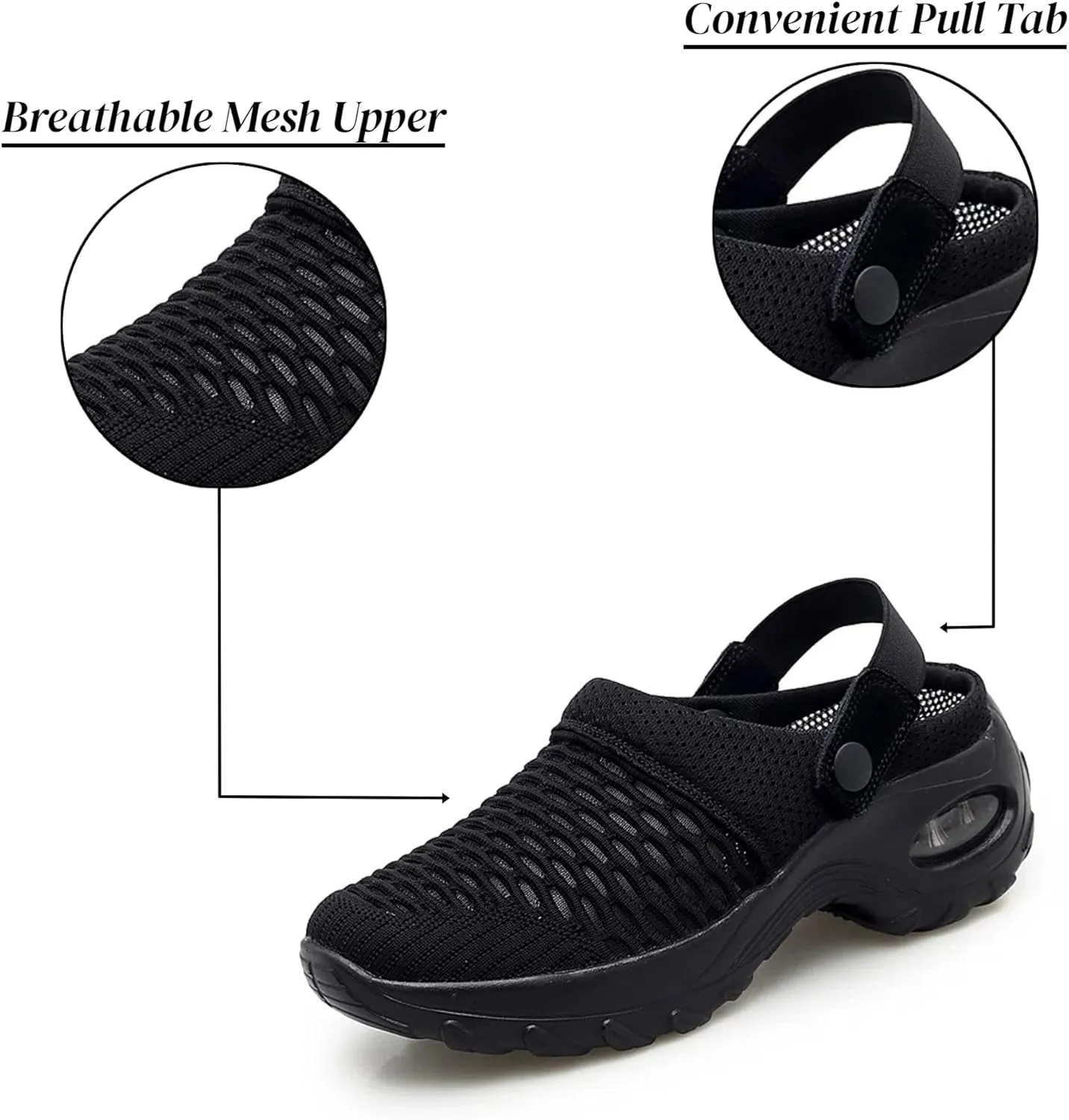 Orthopedic Shoes for Women Slip ons Shoes with Air Cushion Support to Reduce Back and Knee Pressure, Comfort Walking Shoes