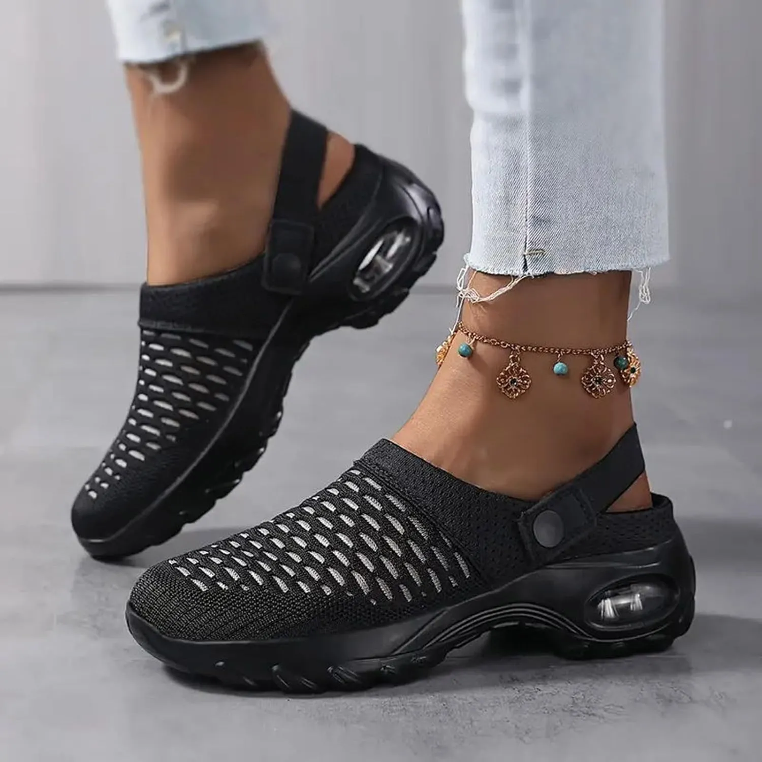Orthopedic Shoes for Women Slip ons Shoes with Air Cushion Support to Reduce Back and Knee Pressure, Comfort Walking Shoes