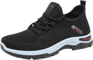 Orthopedic Sneakers for Women and Men Mesh Breathable Lace Up Walking Running Shoes Non Slip Comfortable Tennis Shoes Lightweight Casual Womens Sneakers
