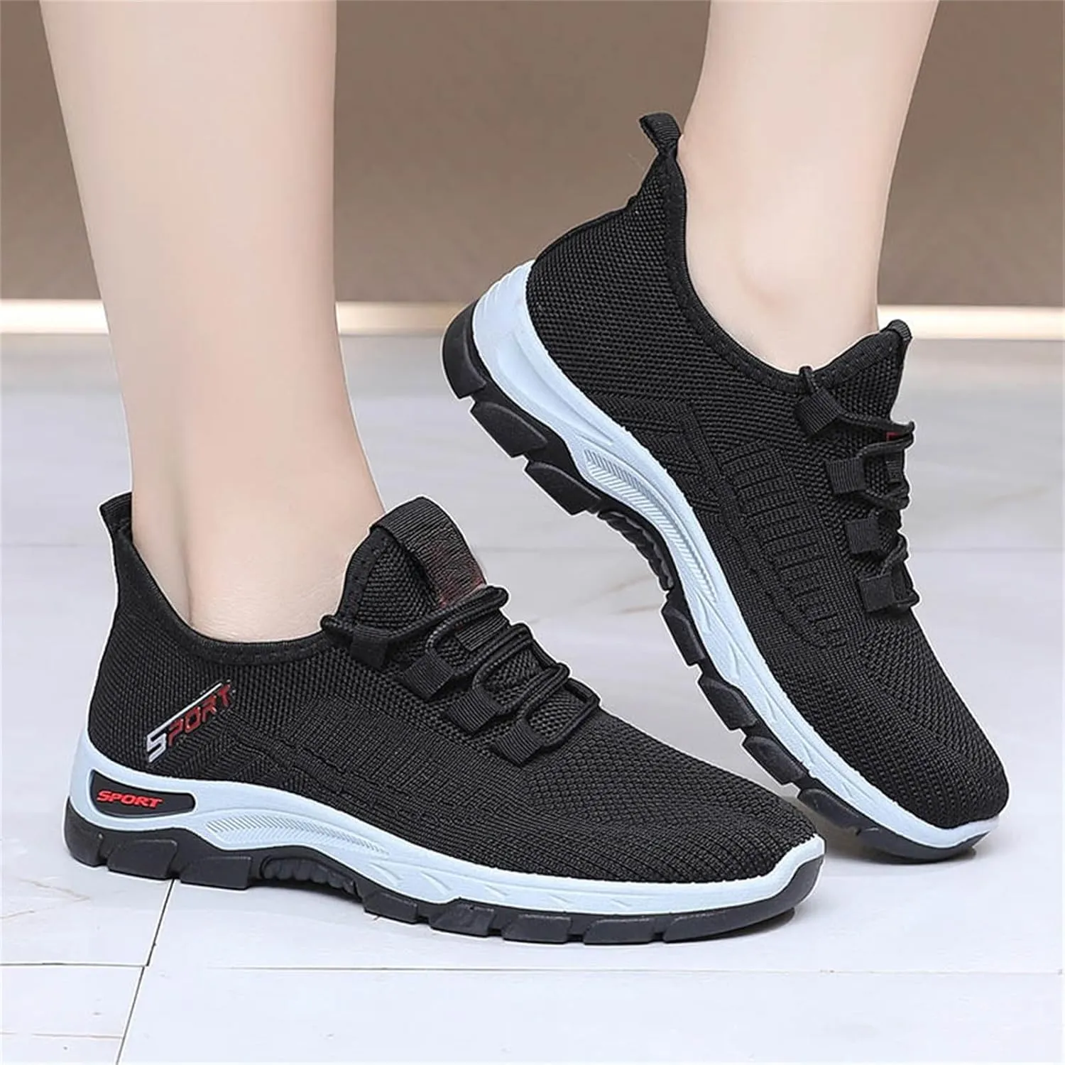 Orthopedic Sneakers for Women and Men Mesh Breathable Lace Up Walking Running Shoes Non Slip Comfortable Tennis Shoes Lightweight Casual Womens Sneakers